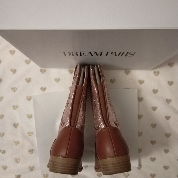 🔥3/$70 Dream Pairs Girl's Cowgirl Boots - Picture 5 of 15